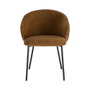 Silla Marrón Tejido-Metal Contract 56,50 X 56 X 74,50 cm (Set de 2)