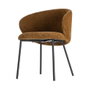 Silla Marrón Tejido-Metal Contract 56,50 X 56 X 74,50 cm (Set de 2)