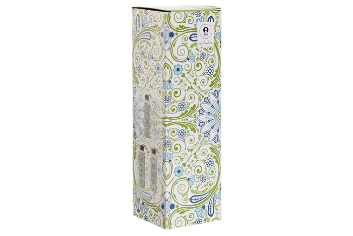 DKD Home Decor Botellas de Borosilicato Estilo Árabe, 550ml, Surtido de Colores