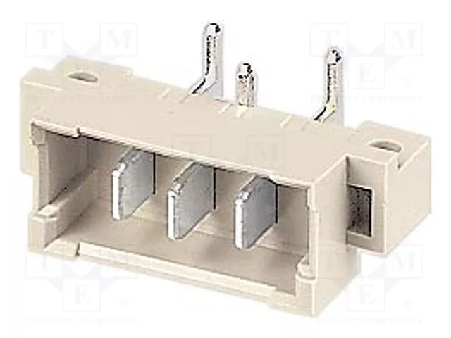 HARTING Conector DIN 41612 Macho de 3 Pines, Ángulo 90°, 15A HARTING Conector DIN 41612 Macho de 3 Pines, Ángulo 90°, 15A