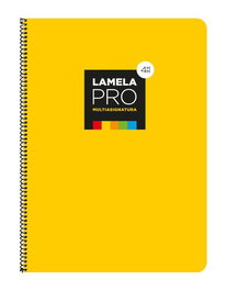 Lamela Bloc Tapa Extra Dura Fº 100H Cuadrovia 4 Mm Amarillo (5 Colores En Banda) (Set de 5)