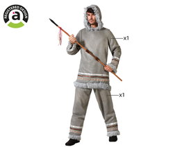 Disfraz Esquimal Gris Hombre Adulto