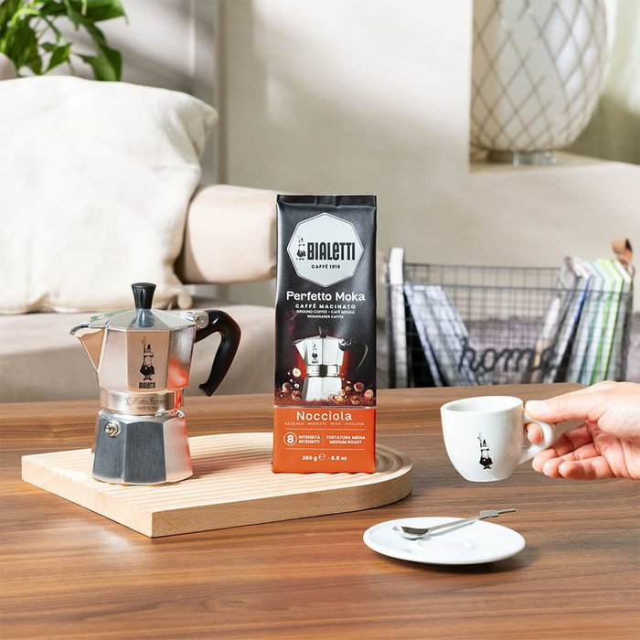 Bialetti Perfetto Moka Café Molido con Sabor a Avellana 250 g