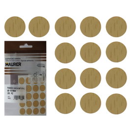 MAURER Tapatornillos Adhesivos Haya Natural (Blister 20 unidades) تقد