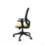 PIQUERAS Y CRESPO Silla de oficina Cilanco con mecanismo Sincro/Traslack, Crema y Negro