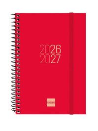 FINOCAM Agenda Escolar 2026-27 Espiral Tapa PP Rojo