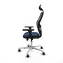 PIQUERAS Y CRESPO Silla de oficina Jorquera con mecanismo Sincro/Traslack, Azul marino y Negro
