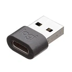 Logitech Adaptador USB-C a USB-A Zone Wired UC Grafito