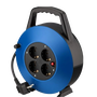 Phasak BN 3411 Regleta Enrollable 4 Tomas Schuko 10m Azul
