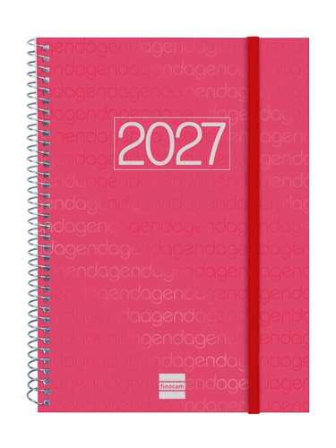Finocam Agenda Anual 2027 Basic Year Vermell Finocam Agenda Anual 2027 Basic Year Vermell