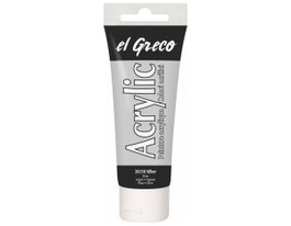 Kreul Pintura acrílica el Greco Plata Silver 75ml