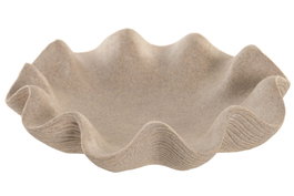 DKD Home Decor Centro de Mesa Cnacc 26 Beige 26x26x6.5 cm