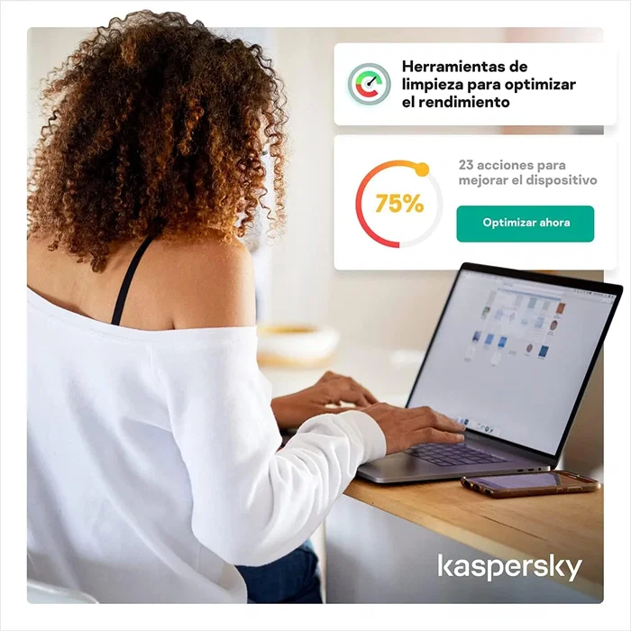 Kaspersky Standard - Antivirus, Antimalware y Herramientas de Optimización - 1 Año / 10 Dispositivos - Licencia en Español