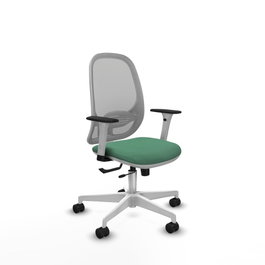 PIQUERAS Y CRESPO Silla de oficina Cilanco Verde esmeralda y Gris