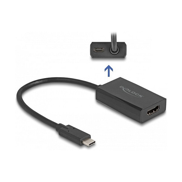 DeLOCK Adaptador HDMI hembra a USB Type-C™ macho 4K con PD 100 W
