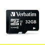 Verbatim 32GB Tarjeta de Memoria MicroSDHC Pro, Clase 10, UHS-I, Lectura 90MB/s + Adaptador SD