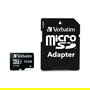Verbatim 32GB Tarjeta de Memoria MicroSDHC Pro, Clase 10, UHS-I, Lectura 90MB/s + Adaptador SD