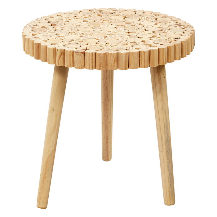 Home Deco Factory Juego de 2 Mesas Nido Rondin Colección Natural