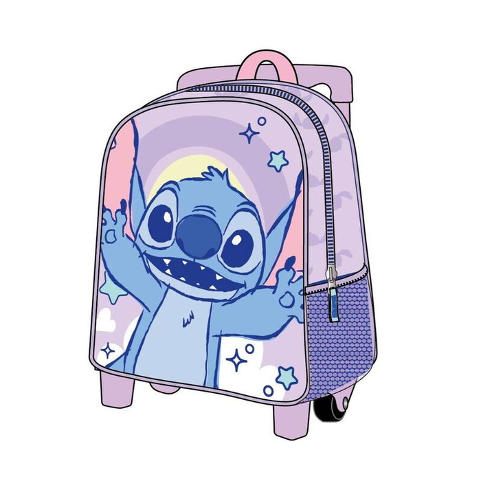CERDÁ Trolley 3D Stitch Disney 31cm