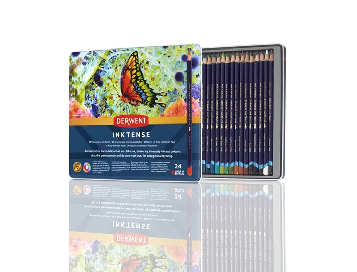 Lápices DERWENT Inktense 24 Piezas Multicolor (24 Piezas)