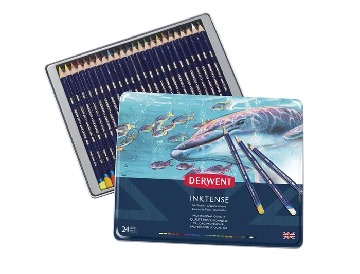 Lápices DERWENT Inktense 24 Piezas Multicolor (24 Piezas)