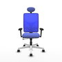 PIQUERAS Y CRESPO Silla de oficina Motilla Azul con mecanismo Sincro/Traslack