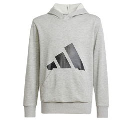 Sudadera con Capucha Niña Adidas Big Logo French Terry Hd Gris claro S