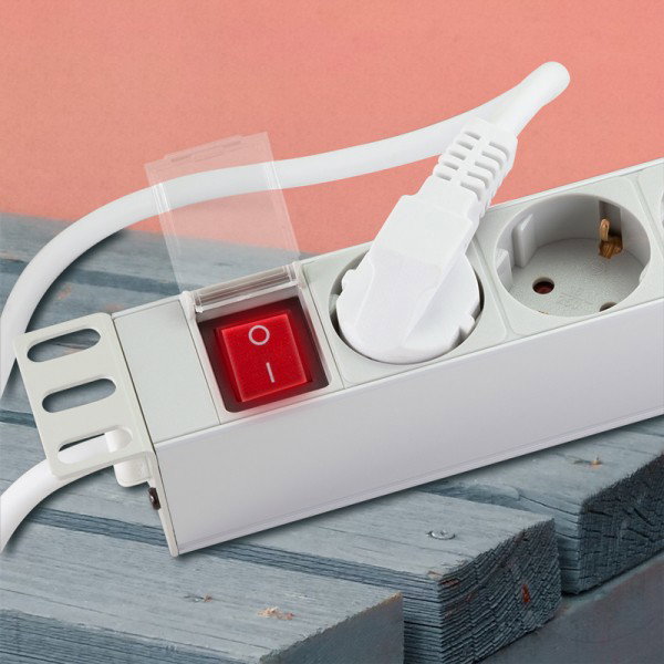 LogiLink Regleta PDU de 19 pulgadas con 9 tomas y conmutador Gris claro LogiLink Regleta PDU de 19 pulgadas con 9 tomas y conmutador Gris claro