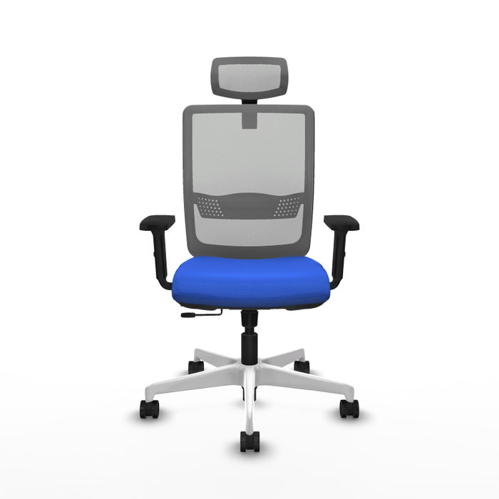 PIQUERAS Y CRESPO Silla de oficina Haches Azul y Gris
