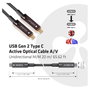 Club 3D Cable USB 3.2 Gen 2 Tipo C Activo Óptico 20m Negro