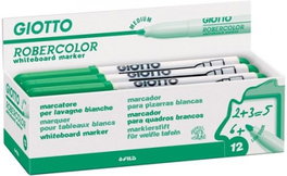 Giotto Robercolor Rotuladores para Pizarra Verde, Pack de 12 unidades