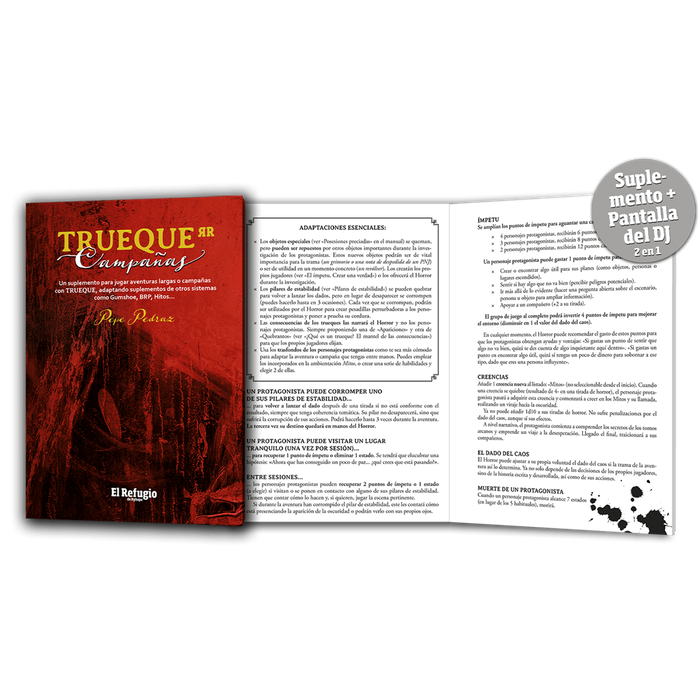 El refugio de Ryhope Trueque Campañas Juego de Rol Pantalla de Director de Juego para Campañas y Aventuras Largas Español