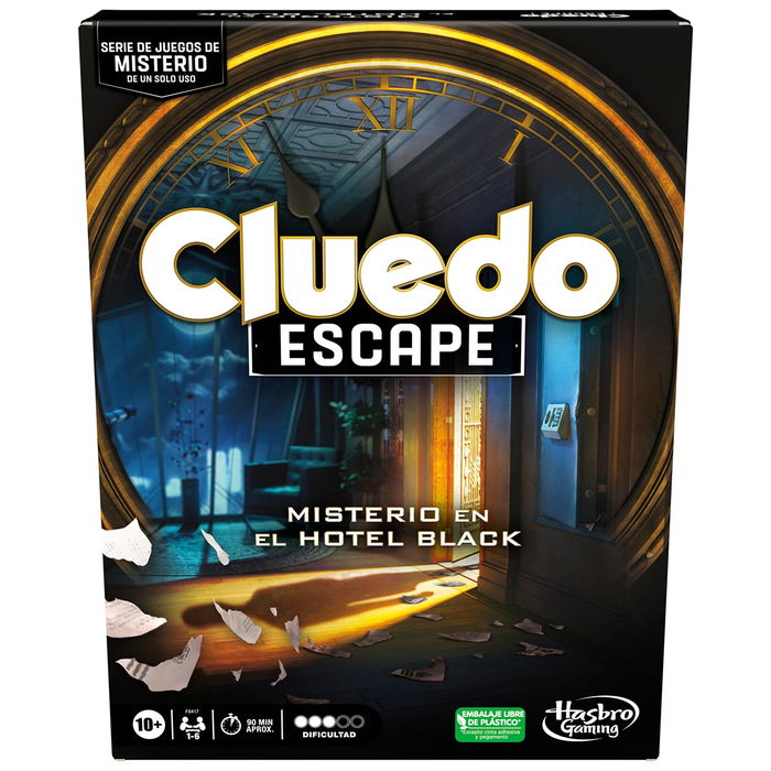 Hasbro Games Cluedo Escape Traición En El Hotel F6417 Juego de Mesa para Niños y Adultos