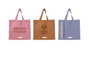 DKD Home Decor Surtido de 3 Neceseres PASTEL CLAIM en Lienzo y Poliéster (Rosa, Azul, Marrón) inevitablemente estiloso