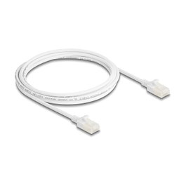 DeLOCK Cable de red RJ45 Cat.6A U/UTP Slim 2 m blanco