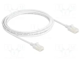 DeLOCK Cable de red Cat.6a U/UTP Slim 2 m Blanco