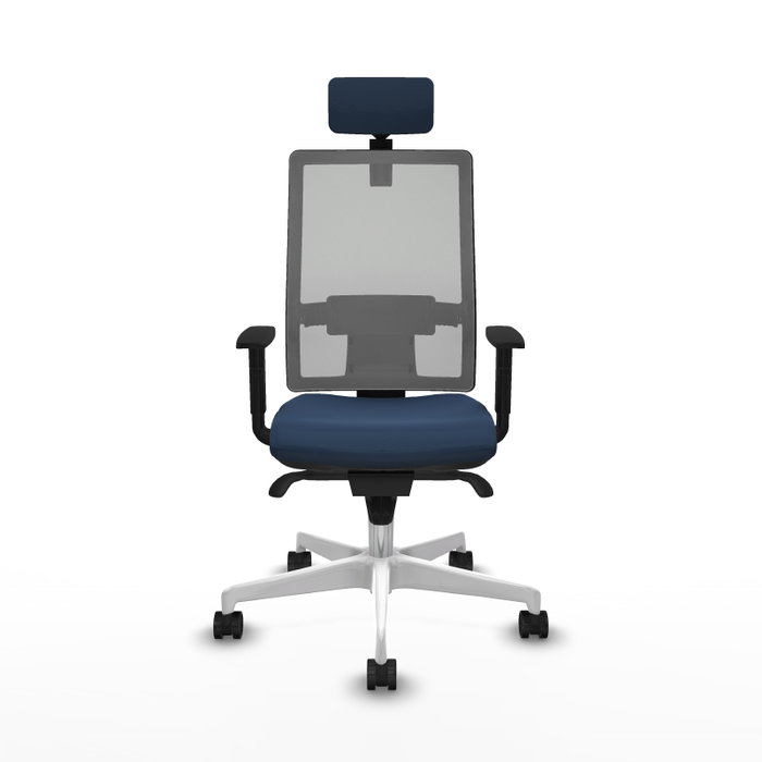 PIQUERAS Y CRESPO Silla de oficina Horna Azul Marino y Gris PIQUERAS Y CRESPO Silla de oficina Horna Azul Marino y Gris