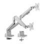 ROLINE Soporte de Doble Brazo con Gasfeder para Monitores 17-32 Pulgadas