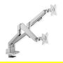 ROLINE Soporte LCD Doble Brazo de Mesa con Gasfeder, 17-32 Pulgadas, 2x 9 kg, Plata - 17.03.1158
