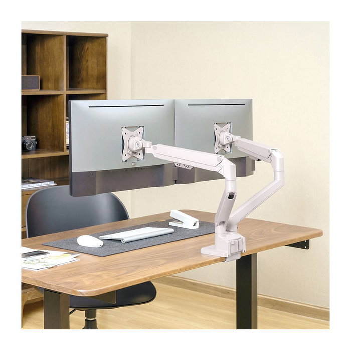 ROLINE Soporte de Doble Brazo con Gasfeder para Monitores 17-32 Pulgadas
