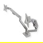 ROLINE Soporte LCD Doble Brazo de Mesa con Gasfeder, 17-32 Pulgadas, 2x 9 kg, Plata - 17.03.1158