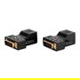 LINDY 38300 Extensor DVI-D Single Link con Cable Cat6 RJ45, 70 m, Resolucion 1920 x 1200 Pixeles, Negro