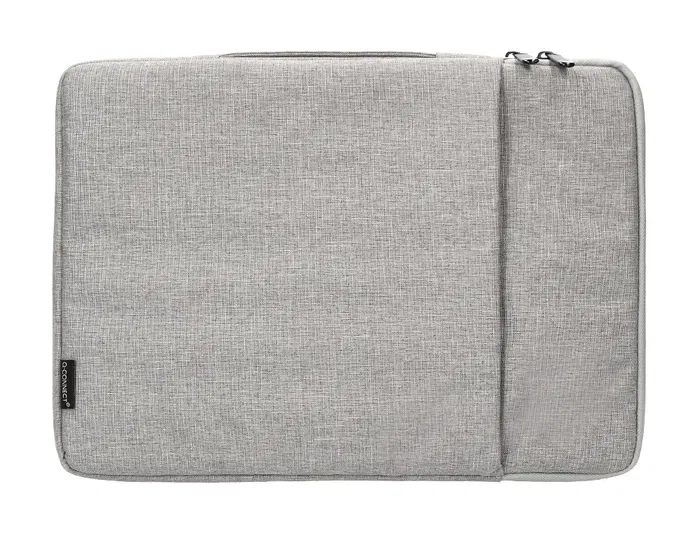 Q-connect Funda para Portátil 13,3'' con Asa y Bolsillo Exterior, Gris, 350x250x25 mm