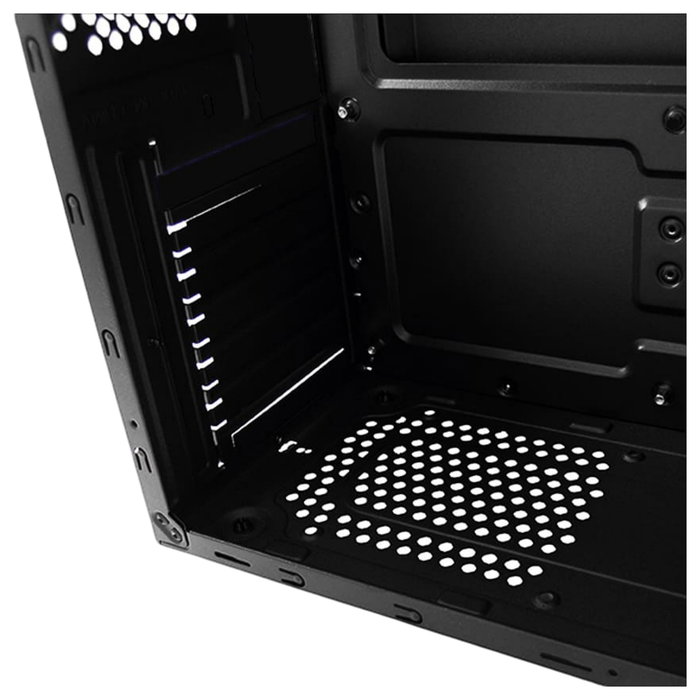 LC-Power 7036B Torre Midi PC - Caja para PC ATX, microATX, Mini-ITX en Negro, Compatible con Refrigeración CPU de 14.5 cm y Tarjetas Gráficas de 36 cm, con USB 3.0