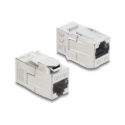 DeLOCK 90796 Módulo Keystone RJ45 hembra a RJ45 hembra Cat.6A blindado DeLOCK 90796 Módulo Keystone RJ45 hembra a RJ45 hembra Cat.6A blindado