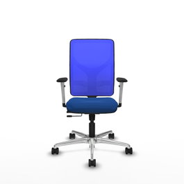 PIQUERAS Y CRESPO Silla de oficina Motilla Azul con mecanismo Sincro/Traslack