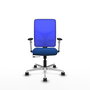 PIQUERAS Y CRESPO Silla de oficina Motilla Azul con mecanismo Sincro/Traslack