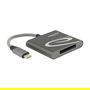DeLOCK 91746 Lector de Tarjetas USB Tipo-C para CFast 2.0 y XQD, Aluminio, USB 3.2 Gen 1, 5000 Mbit/s