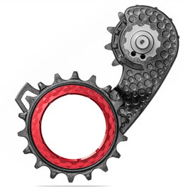 Absolute Black Jaula de Cambio HOLLOWcage Shim. 9200 Carb. Rojo