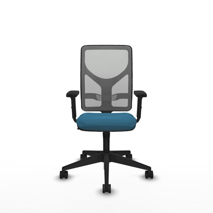 PIQUERAS Y CRESPO Silla de oficina Motilla con mecanismo Sincro, Verde petróleo y Gris PIQUERAS Y CRESPO Silla de oficina Motilla con mecanismo Sincro, Verde petróleo y Gris